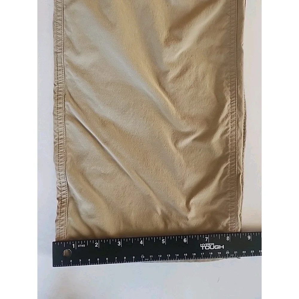 LL Bean Mens Cresta Cargo Hiking‎ Pants 34x30 Water Resistant Lightweight Beige